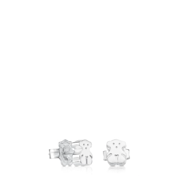 TOUS Pendientes de plata motivo oso Sweet Dolls 6MM
