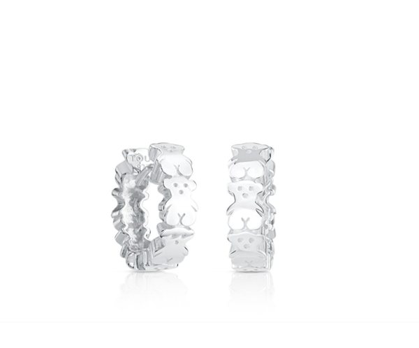TOUS Pendientes aro de plata Puppies