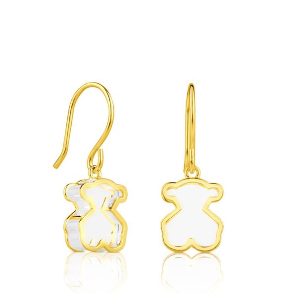TOUS Pendientes de plata vermeil Galaxy 1,15CM
