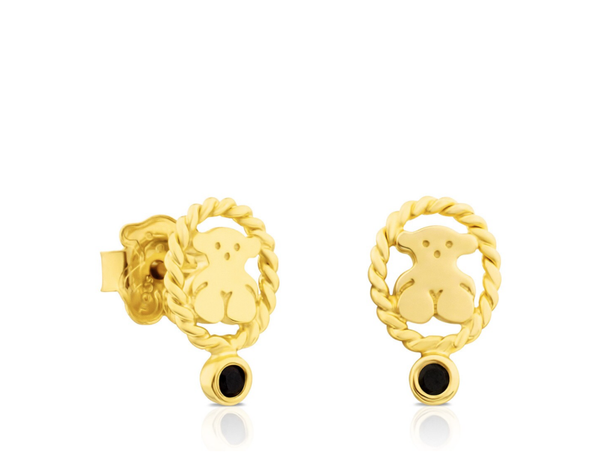 Pendientes Camee de Plata Vermeil con Espinela