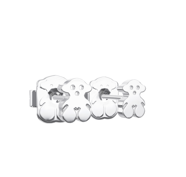 Pendientes de plata 0,5cm. Puppies