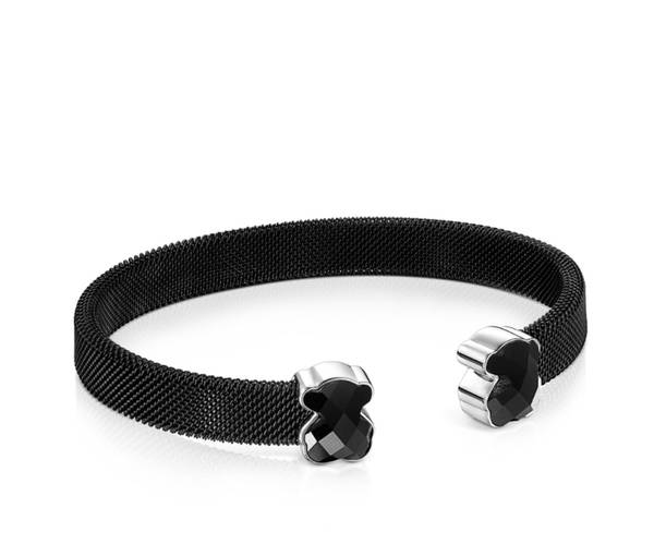 Pulsera negro y ónix Mesh Color