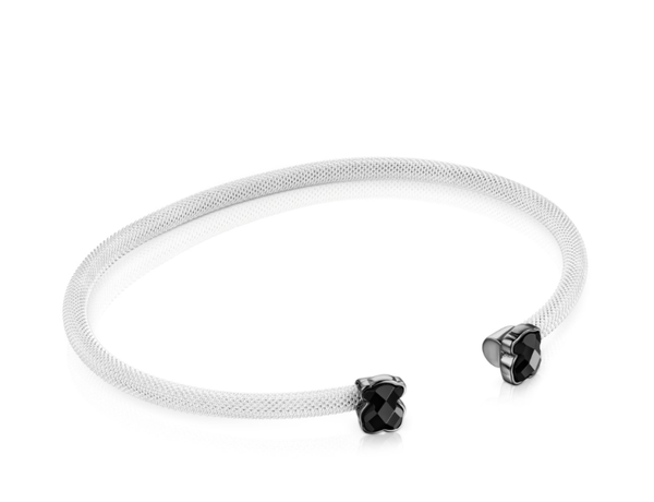 Pulsera Negro Y Ónix Mesh