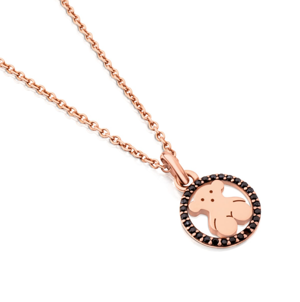 Collar TOUS de plata vermeil rosa con espinela Camille