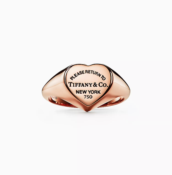 Return to Tiffany™ Anillo tipo sello con corazón