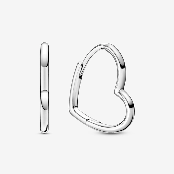 Asymmetrical Heart Hoop Earrings (Pequeños)