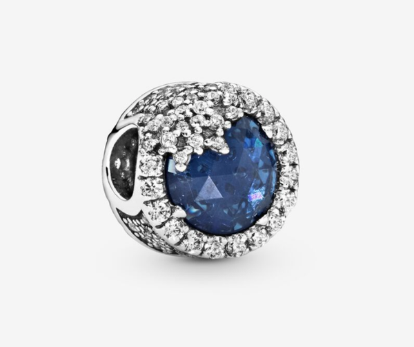 Blue Dazzling Snowflake Charm