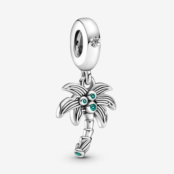 Palm Tree & Coconuts Dangle Charm