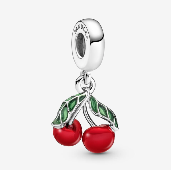 Asymmetrical Cherry Fruit Dangle Charm
