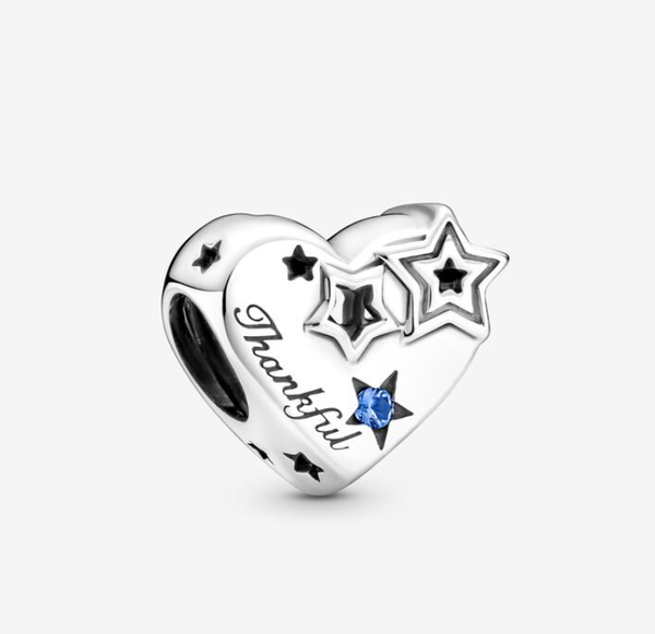 Thankful Heart & Stars Charm
