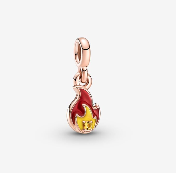 Pandora ME Burning Flame Mini Dangle