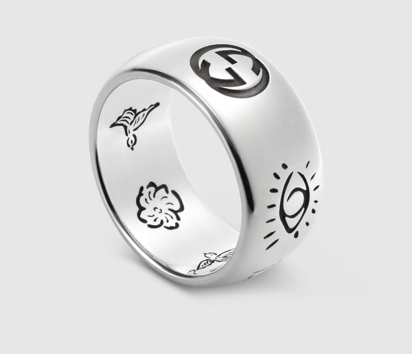 Blind For Love' ring in silver