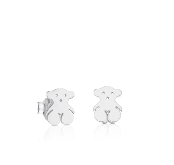 Pendientes botón de plata TOUS Bear