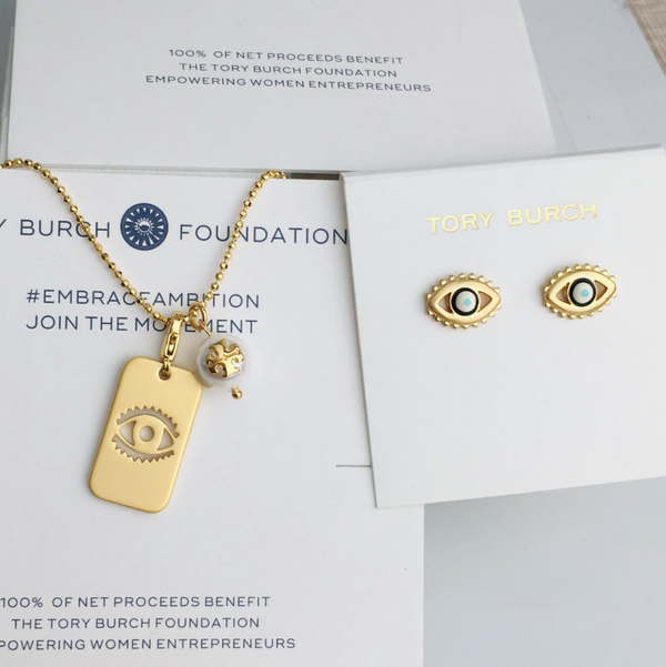 Tory Burch Set - Collar + Aretes