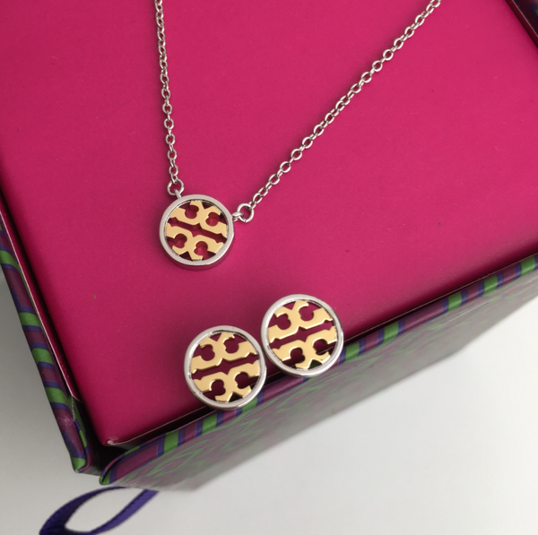 Tory Burch Set - Collar + Aretes