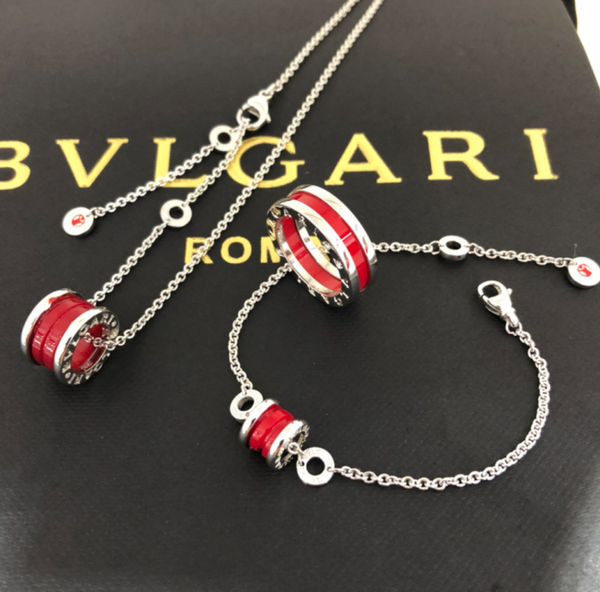 BVLGARI Set - Collar + Pulsera + Anillo