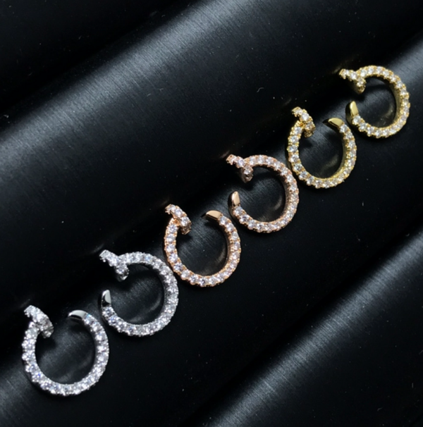 CARTIER Aretes (Plateado, Dorado y Oro Rosa)