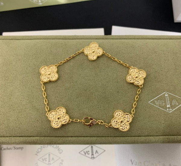 Pulsera Van Cleef & Arpels (Dorado/Oro Rosa)