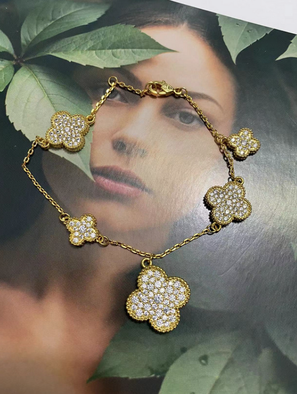 Pulsera Van Cleef & Arpels (Dorado/Plateado)