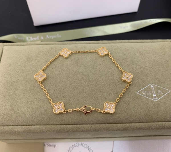 Pulsera MINI Van Cleef & Arpels (Dorado/Plateado/Oro Rosa)