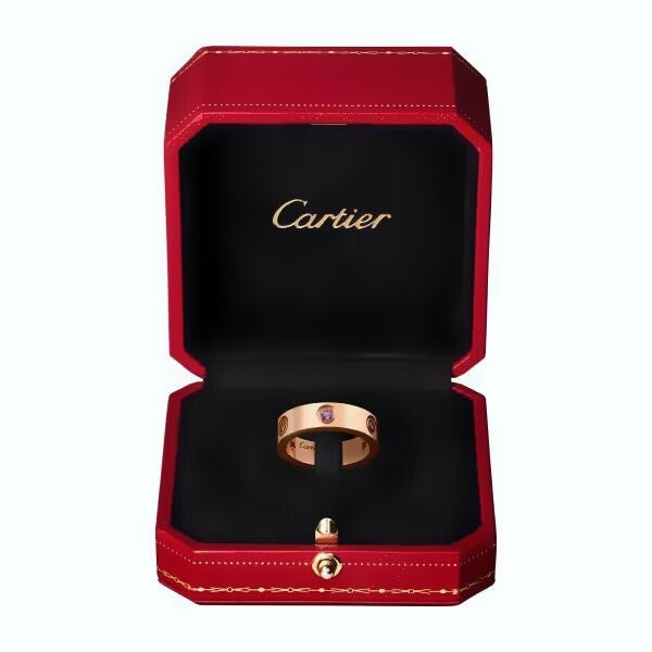 CARTIER Anillo (Plateado, Dorado y Oro Rosa)