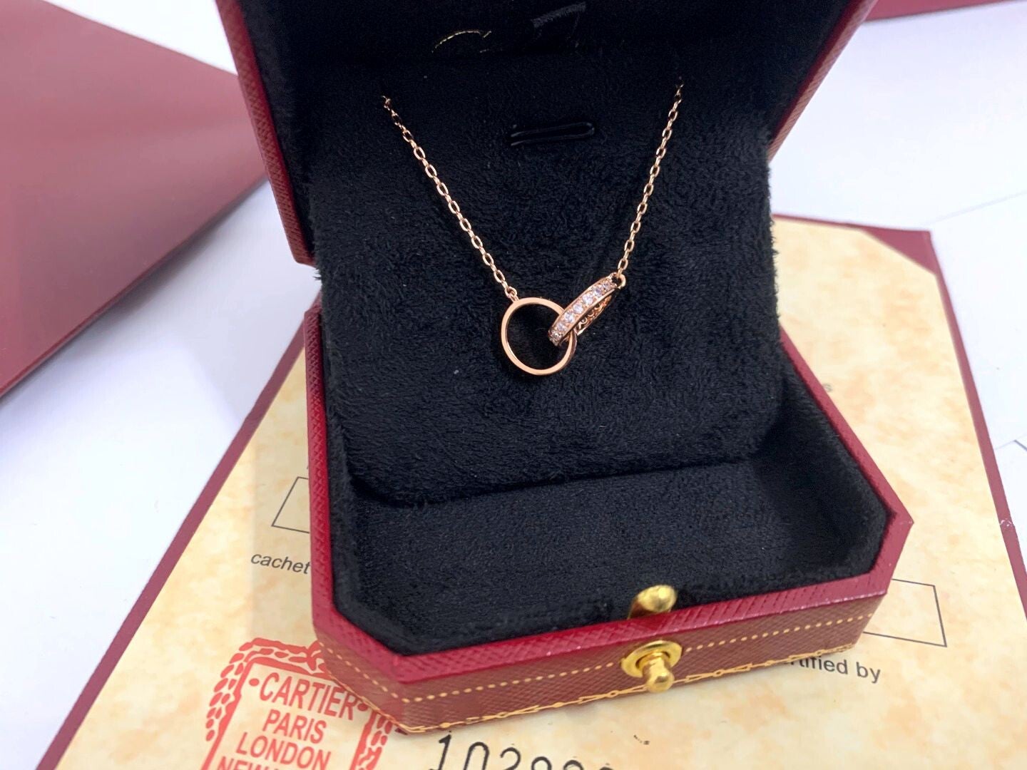 Set CARTIER Collar y Brazalete (Plateado, Dorado y Oro Rosa)