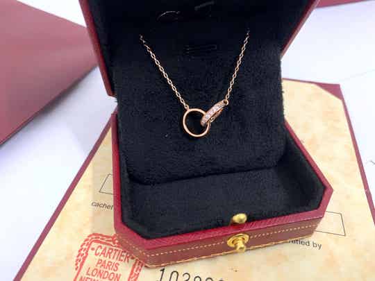 Set CARTIER Collar y Brazalete (Plateado, Dorado y Oro Rosa)