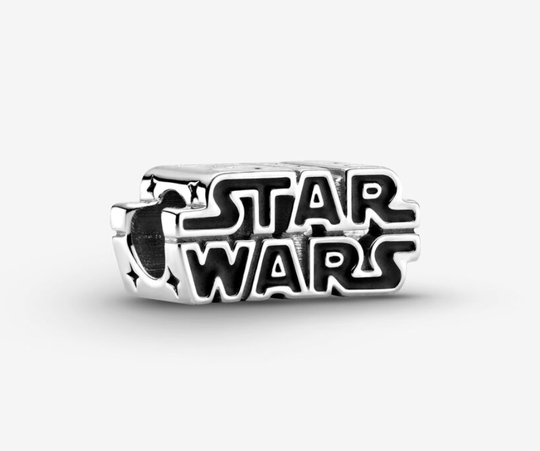 Star Wars Silver 3D Logo Charm (Plateado y dorado)