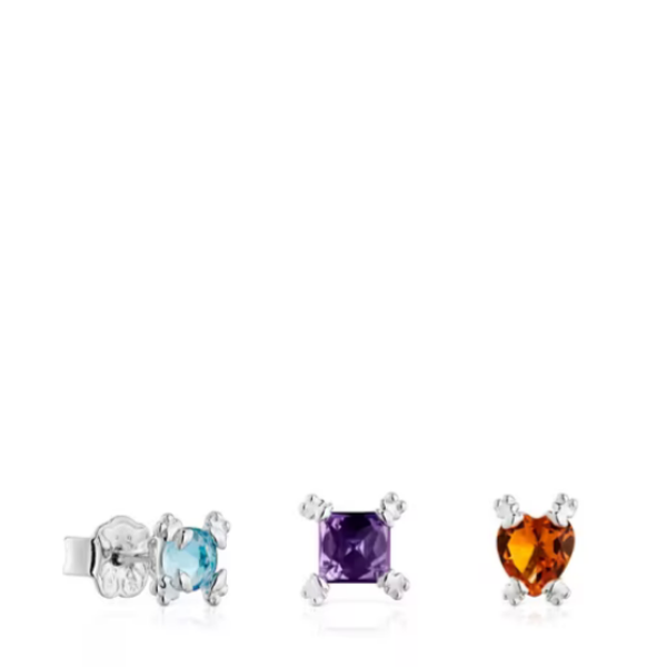 TOUS Pack de tres pendientes