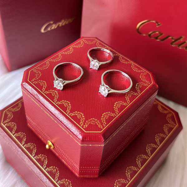 CARTIER Anillo (Talla 5, 6 y 7) Versión zirconias.