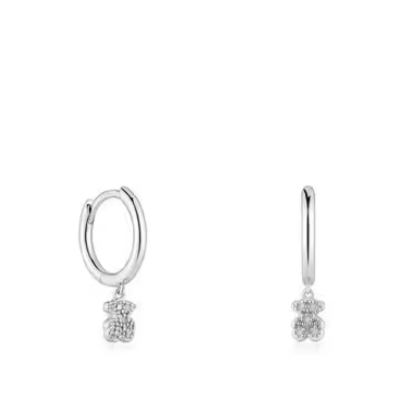 TOUS Pendientes de aro cortos oso 4,6mm