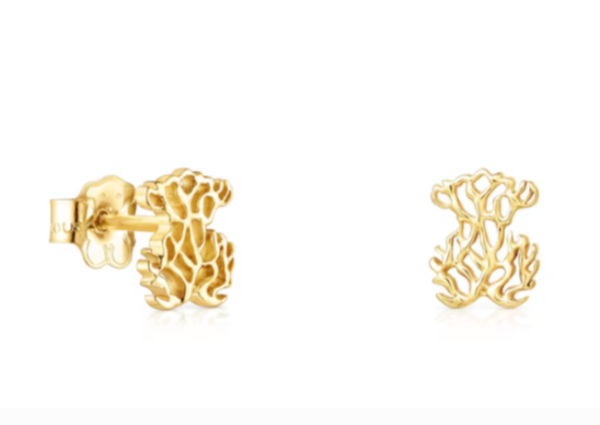 TOUS Pendientes Oceaan oso coral