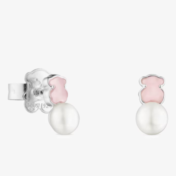TOUS Pendientes perla Mini Color