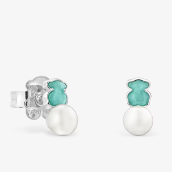 TOUS Pendientes perla Mini Color
