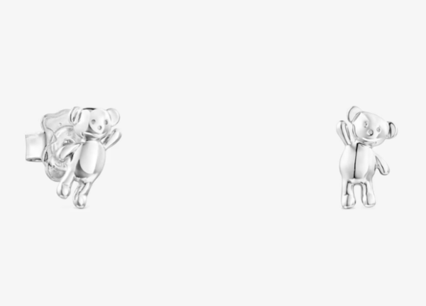 TOUS Pendientes Teddy Bear de plata