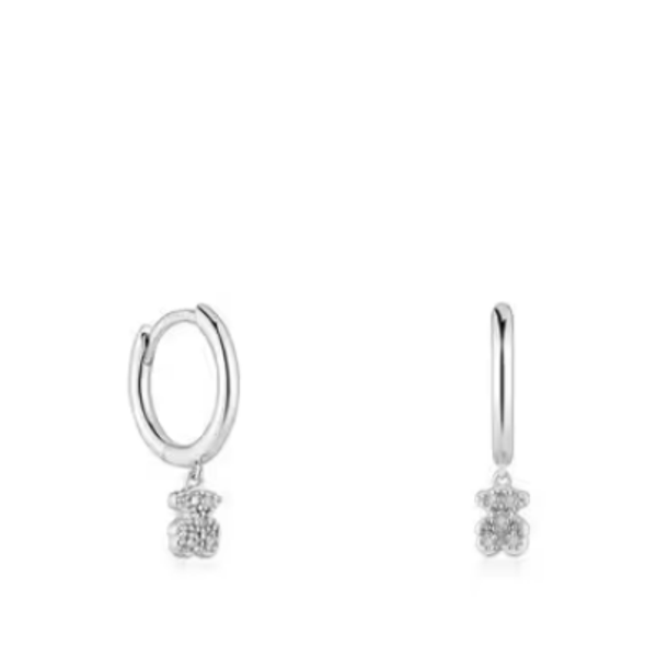 TOUS Pendientes de aro cortos oso 4,6mm