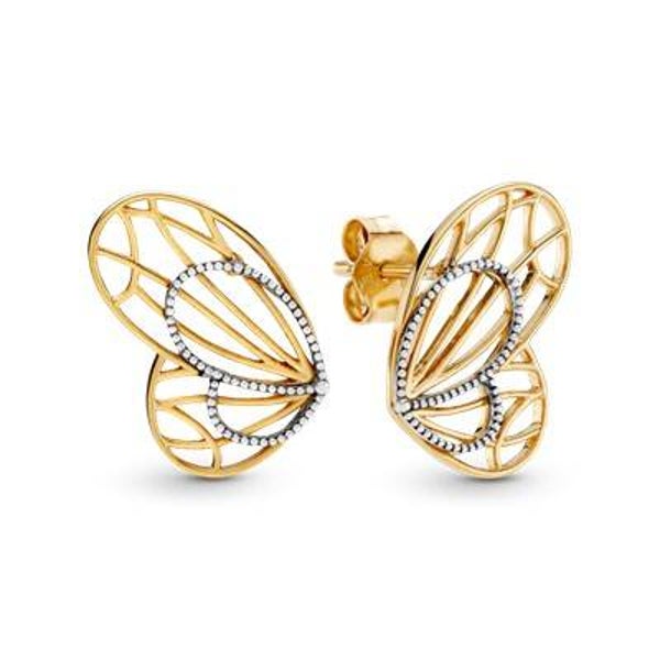 Aretes de Mariposa Calada, Pandora Shine™