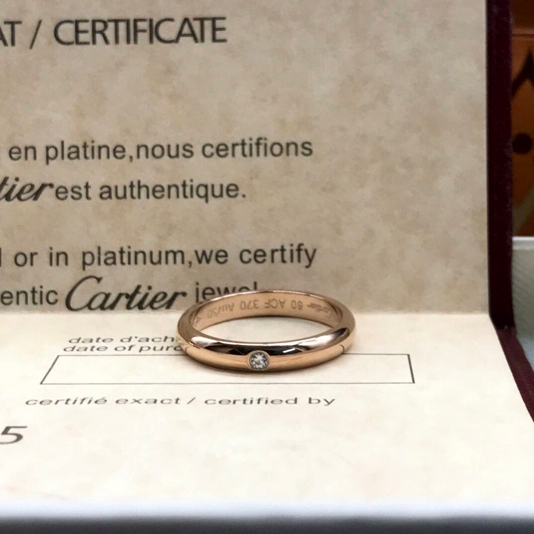 CARTIER Anillo (Plateado, Dorado y Oro Rosa)