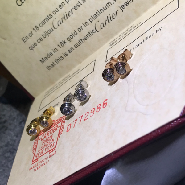 CARTIER ARETES (Plateado / Dorado /Oro rosa)