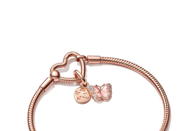 PANDORA set Pulsera + Charm (Talla 19)