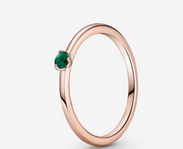 Green Solitaire Ring