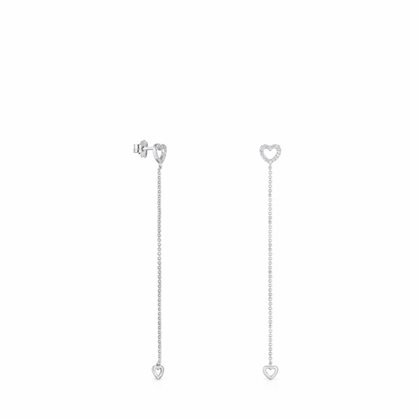 TOUS Pendientes largos Les Classiques corazón