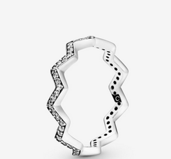 Shimmering Zigzag Ring