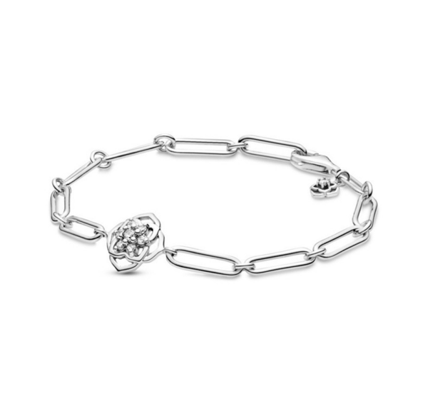 Pulsera Pandora Eslabones Pétalos De Rosa