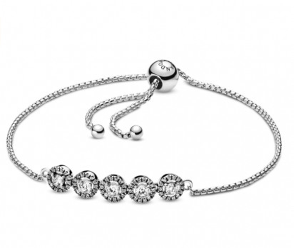 Round Sparkle Slider Bracelet