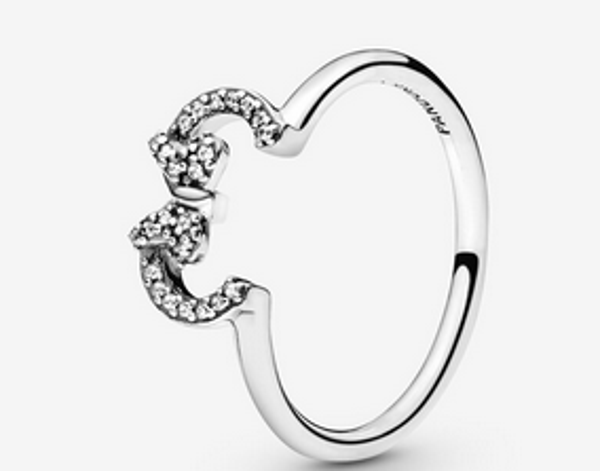 Disney Minnie Mouse Ears Silhouette Puzzle Ring
