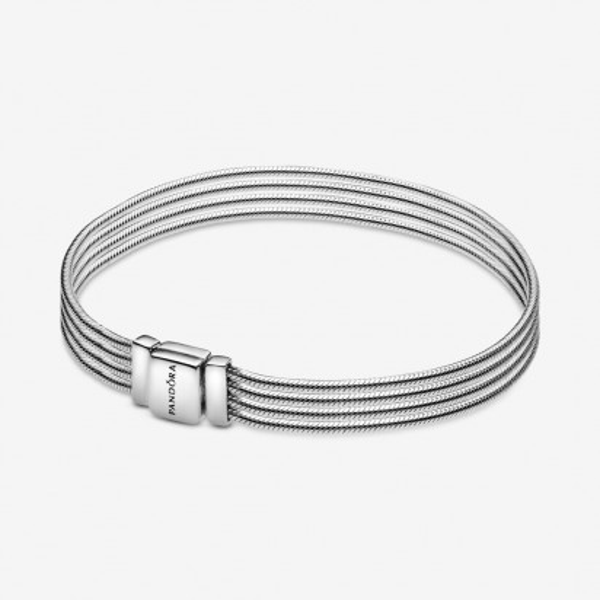 Pandora Reflexions Multi Snake Chain Bracelet Rose Gold