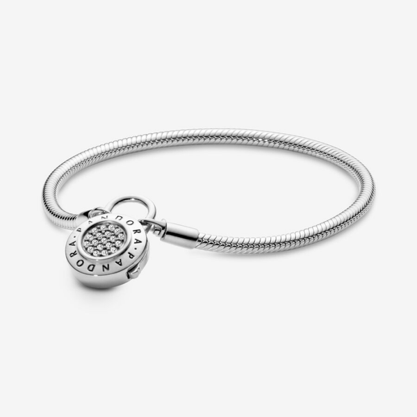 PANDORA Shine Logo candado cierre pulsera