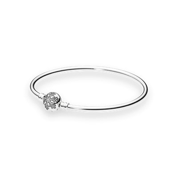 Unique Snowflake Bangle with Pandora Clasp