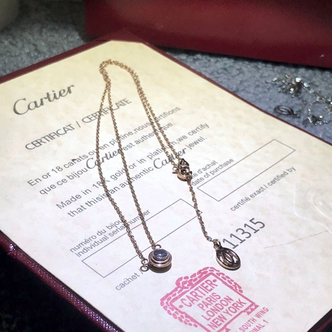 CARTIER Collar (Plateado, Dorado y Oro Rosa)